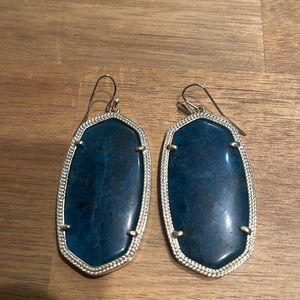 Kendra Scott Danielle large earrings rhodium blue